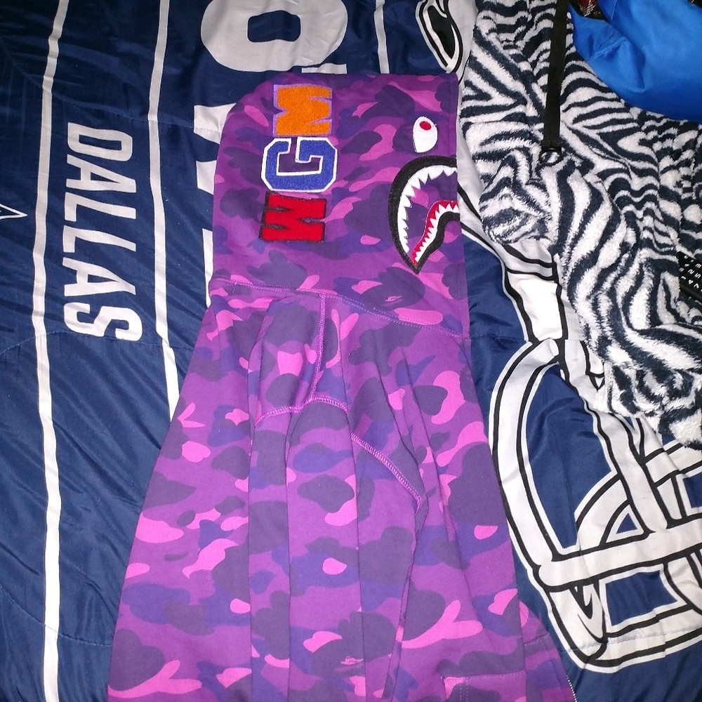 Purple camo Bape jacket